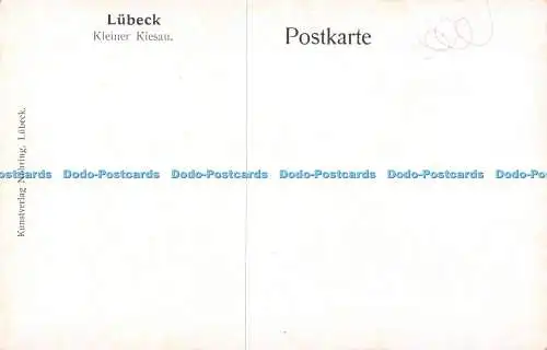 R368114 Lübeck Kleiner Kiesau Kunstverlag Nohring G Boese