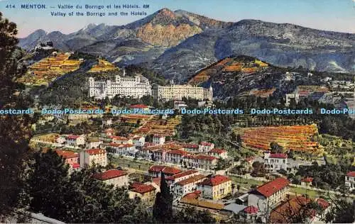 R369691 414 Menton Valley of the Borrigo and the Hotels Rostan et Munier