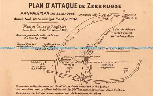 R371425 Plan D Attaque de Zeebrugge Nels J Revyn