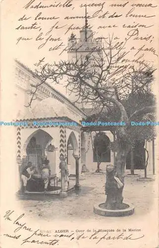 R368116 Alger Cour de la Mosques de la Marine N 86 1904