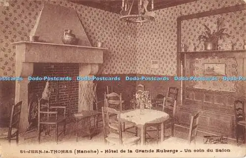 R369692 St Jean le Thomas Manche Hotel de la Grande Auberge Un coin du Salon J C