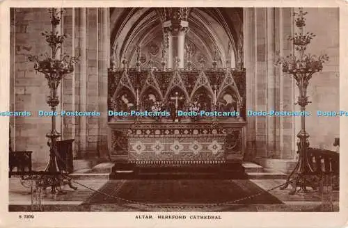 R371443 Hereford Cathedral Altar W H S Kingsway Echtfoto Serie 1922