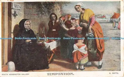 R371450 South Kensington Gallery Temptation G Smith G D und D L 1909