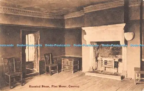 R371451 Conway Plas Mawr Haunted Room Postkarte