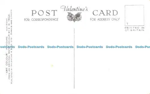 R368150 Dyserth Wasserfall Valentine Art Farbe E W Trick