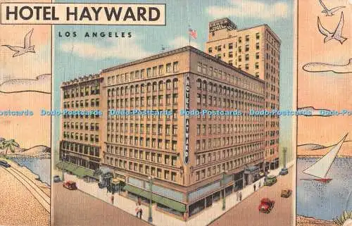 R371479 Los Angeles Hotel Hayward Zimmer jetzt verfügbar M W M Farbe Litho Bursheen