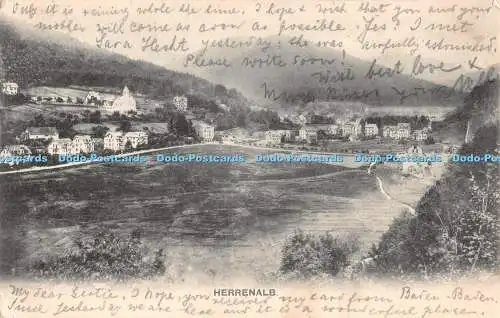 R371486 Herrenalb C Bechtle Postkarte 1905