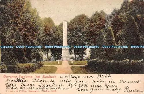 R371487 Turenne Denkmal bei Sasbach Philipp Bussemer B Baden 1082