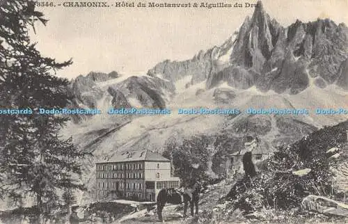 R369779 8546 Chamonix Hotel du Montanvert und Aiguilles du Dru Giletta