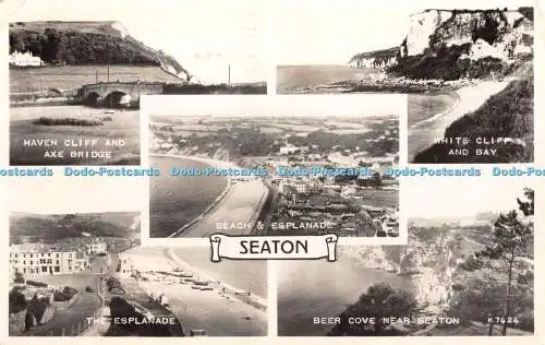 R371517 Seaton The Esplanade Beer Cove near Seaton Valentine RP Multi View