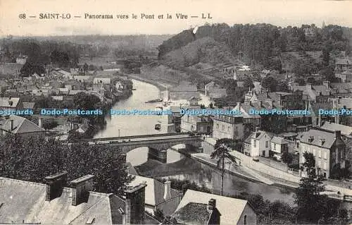 R369801 68 Saint Lo Panorama vers le Pont et la Vire LL Levy et Neurdein Reunis