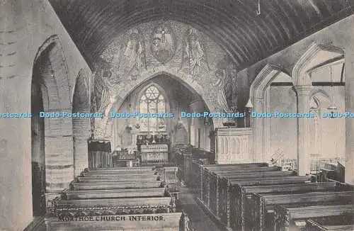 R371632 Morthoe Church Interior Wm Ashplant 1921