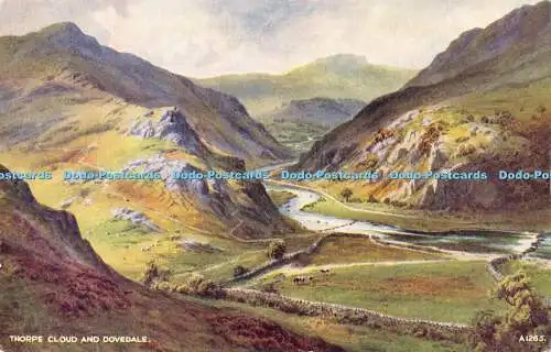 R369909 Thorpe Cloud and Dovedale A1265 Kunstfarbe Edward H Thompson Valentines