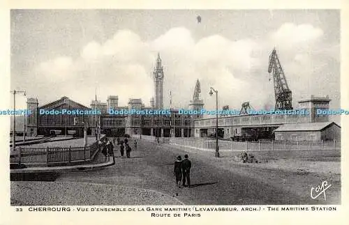 R369934 33 Cherbourg Vue dEnsemble de la Gare Maritime Levavasseur Arch The Mari