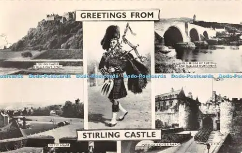 R371672 Grüße aus Stirling Castle Stirling Castle von King Knot Old Bridge