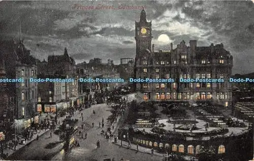 R371676 Edinburgh Princes Street Valentine Moonlight Serie 1905