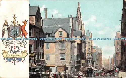 R371677 Edinburgh John Knox House S Hildesheimer Heraldic Series No 5470 1908