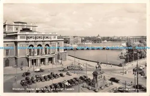 R371732 Stockholm Gustav Adolfs Torg och Kungl Teatern Forlag Nordisk Konst Stoc