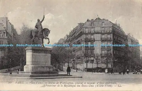 R370003 80 Paris Place dIena Statue de Washington general et homme dEtat america