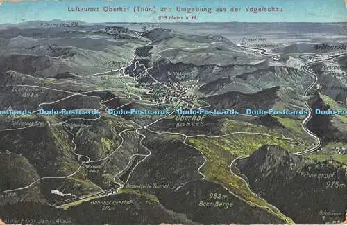 R371741 Luftkurort Oberhof Thur und Umgebung aus der Vogelschau Hermann Gebhardt