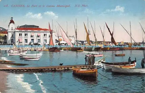 R370044 218 Cannes Le Port et le Casino Municipal ND Phot A Sauvaigo