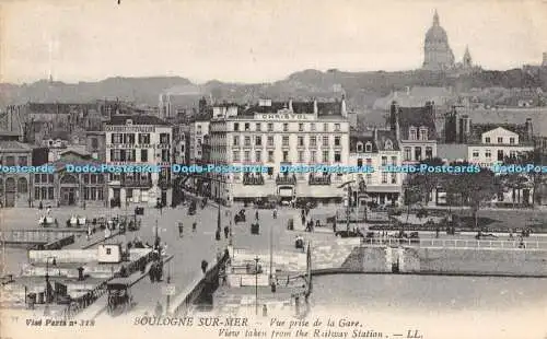 R370045 Schraubstock Paris No 318 Boulogne Sur Mer Vue prise de la Gare Ansicht genommen aus