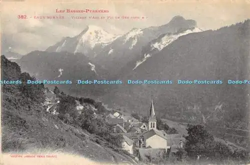 R370046 Les Basses Pyrenees 382 Eaux Bonnes Village dAas et Pic de Ger Phototypi