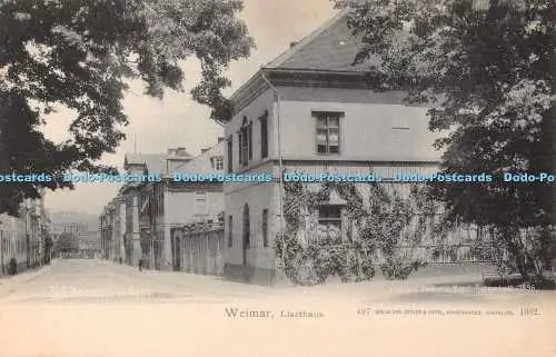 R371789 Weimar Liszthaus Zedler und Vogel 1902