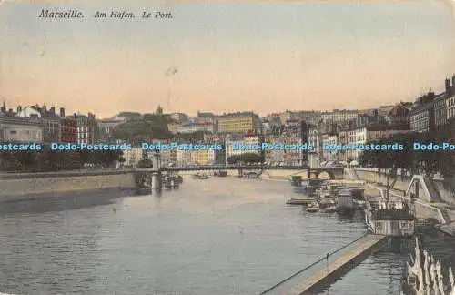 R370052 Marseille Am Hafen Le Port Hobbing Norddeutscher Lloyd Bremen 1912