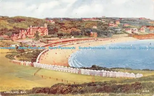 R371799 Langland Bay Valentine Art Farbe E W Trick 1954