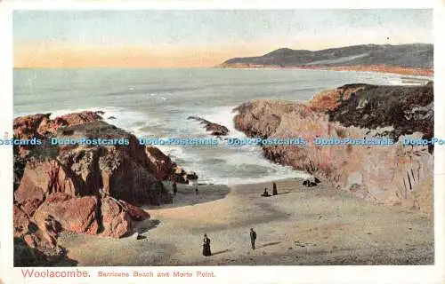 R371809 Woolacombe Barricane Beach and Morte Point Bild Briefpapier Pfau