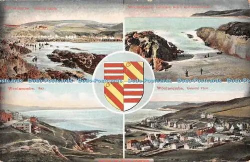 R371811 Woolacombe Bay Barricane Beach and Morte Point General View Pictorial St