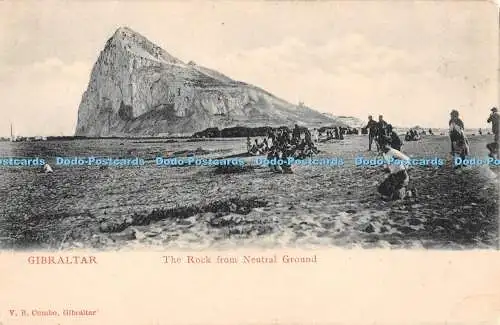 R371828 Gibraltar The Rock from Neutral Ground V B Cumbo