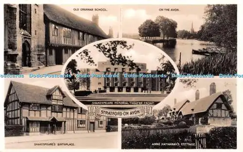 R371841 Stratford on Avon Shakespeare Memorial Theatre Front Old Grammar School