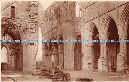 R371883 Tintern Abbey Nave Looking East The Rotary Photographic Co H M Office of