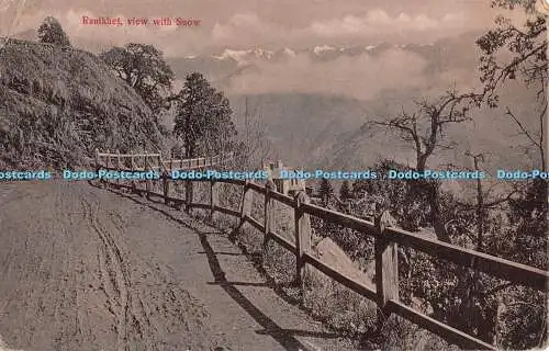 R371899 Ranikhet Ansicht mit Schneemoorli Dhur G L N C 1910