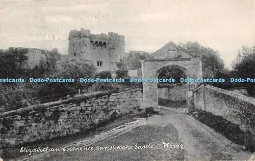 R371921 Carisbrooke Castle Elizabethan Entrance 1908