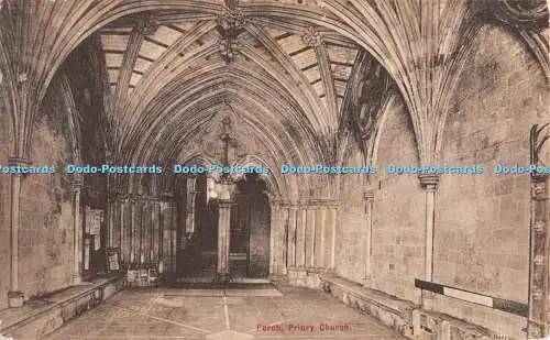 R371922 Porch Priory Church The Warren Series 1912