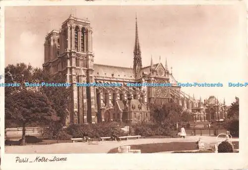 D096876 Paris. Notre Dame. Gany. Velours. 1950