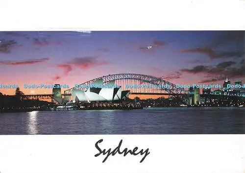 D096877 Sydney. New South Wales. Australien. Hafen von Sydney in der Abenddämmerung. David Messen