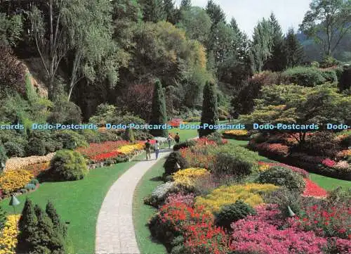 D098818 Der versunkene Garten. The Butchart Gardens. Victoria. Colorscans