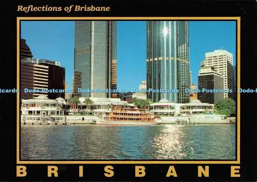 D096880 Brisbane. Reflexionen von Brisbane. Der Pier. Sunbird Verteiler