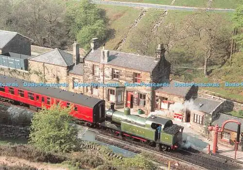 D096886 Lambton Tank 29. Warten Sie, um Goathland mit einem Gala-Shuttle-Zug nach G zu verlassen