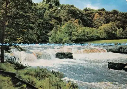 D100203 Upper Falls. Aysgarth. Wensleydale. Geo. W. Hase