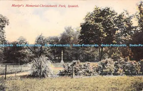 R371975 Ipswich Martyr Memorial Christchurch Park 1908