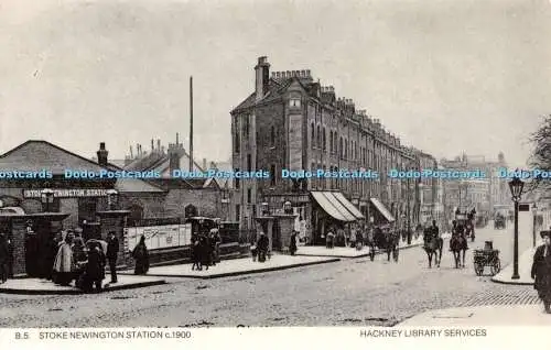 R371992 Stoke Newington Station um 1900 Hackney Library Services