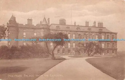 R372010 Holyrood Palace from the Gardens Postkarte