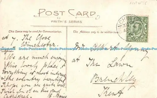 R372029 Winchester Cathedral and Avenue F Frith 1912