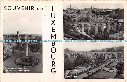 R372043 Souvenir de Luxembourg Panorama Pont Adolphe E A Schaack Nels Bromurite