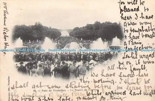 R372044 Parc de Versailles Le Basin de Latone Fournier 1903